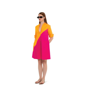 Abito Cotone A-Line c/Intarsi Hanita HV3380.3951